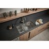 Ruvati 33 in. Low-Divide Undermount 40/60 Double Bowl 16 Gauge Rounded Corners SS Kitchen Sink RVH7418